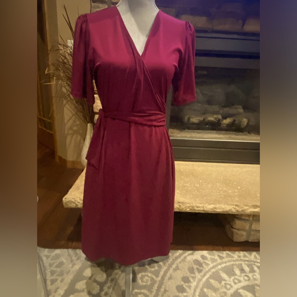Michael Kors Burgandy Wrap Dress sz Med
